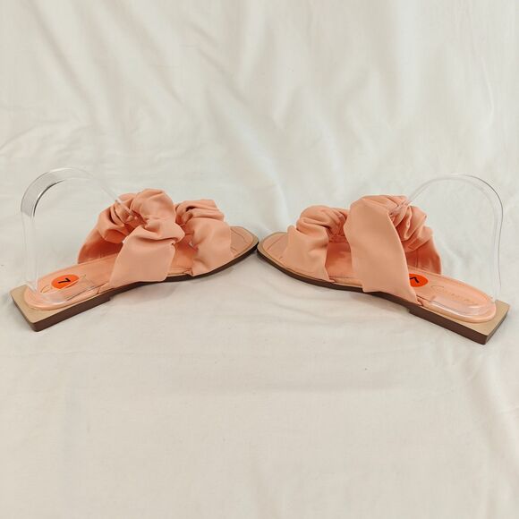 Circus by Sam Edelman Iggy Ruffle Peach Slide Sandals Size 7 Coquette Soft Girl - Picture 7 of 9